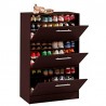 ZAPATERA DE 3 PUERTAS COLOR WENGUE