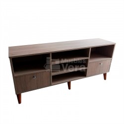 MUEBLE DE TV CON PATA DE MADERA