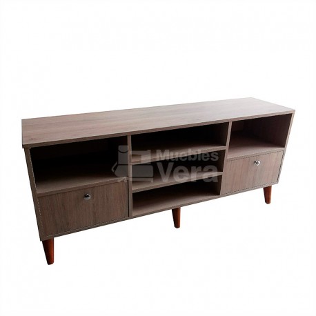 MUEBLE DE TV CON PATA DE MADERA