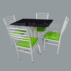 JUEGO DE 4 SILLAS EN METAL COMERCIAL