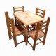 JUEGO DE MADERA DE 4 SILLAS COMERCIAL