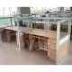 INSTALACION DE CUBICULOS CON VIDRIO Y ALUMINIO