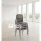 SILLA FIJA APILABLE GRIS