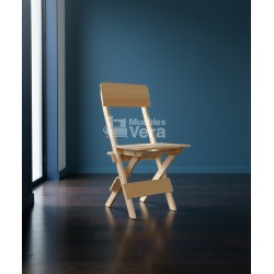 SILLA PLEGABLE DE MADERA