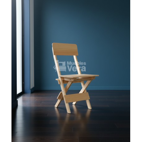 SILLA PLEGABLE DE MADERA