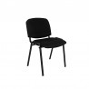 SILLA FIJA EN TELA NEGRA